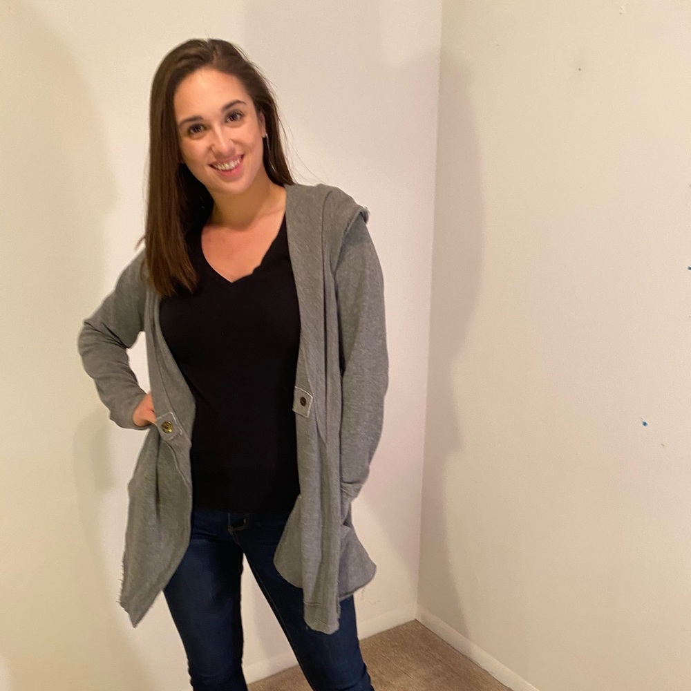 Grey cardigan